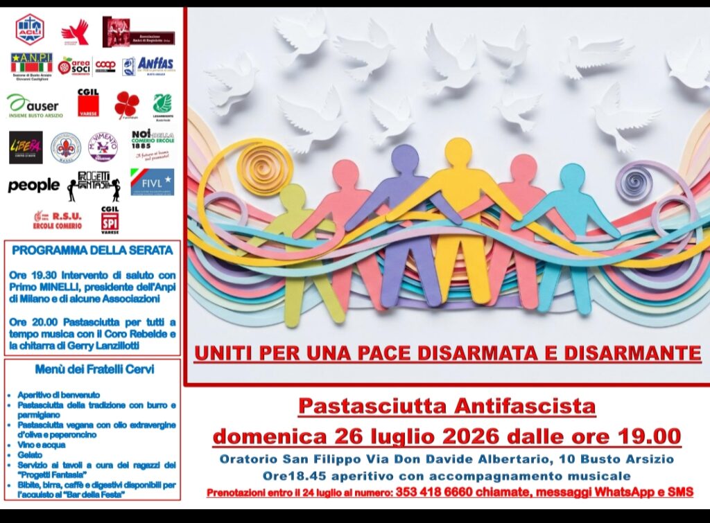 26 luglio Pastasciutta Antifascista a Busto Arsizio