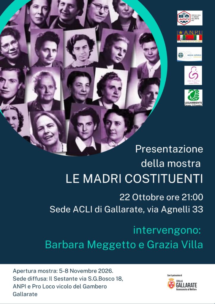 Giovedì 22 ottobre 2026: Presentazione della mostra